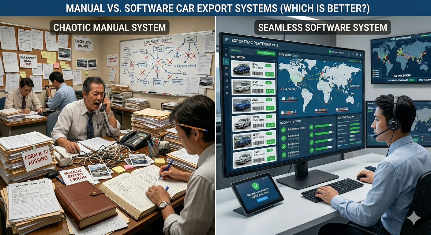 Manual vs Software Car Export System